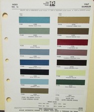 1967 Amc Rambler Paint Chips By Ppg American Motors Ditzler Original