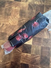 Coach UV Protection Mini Umbrella with Cherry Print Silver Black Multi CDF36 NWT