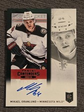 Mikael Granlund 2013-14 Panini Contenders Rookie Auto On-card (RC) . rookie card picture