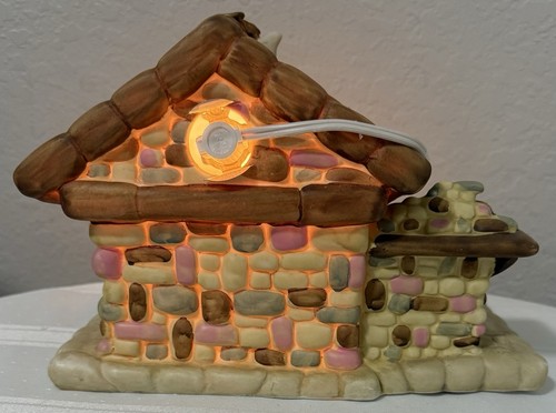 8 Piece Lighted Nativity Set #201052 Ceramic Child Like Figures In Box - Picture 10 of 14
