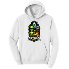 NEW Art Society x Artbag Ink ALIEN COW WHITE Hoodie SMALL-4XLARGE MADE IN USA