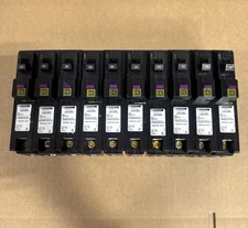 10PCS SQUARE D HOMELINE HOM120PDF HOM120PDFC 20A AFCI/GFCI -PLUG ON NEUTRAL 