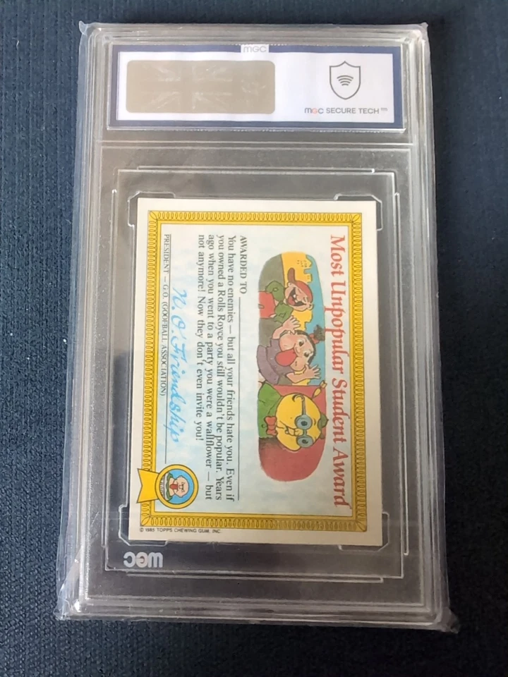 7 Garbage Pail Kids MGC / PSA Graded Gards Cards 1985/86 UK Series 1 - Image 3 of 4