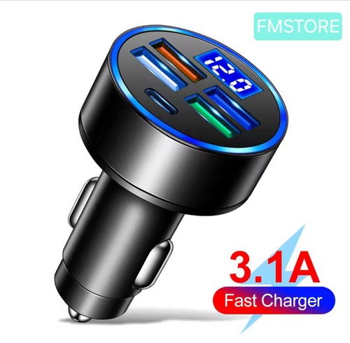 Caricabatteria auto usb 5 Porte PD 250 W tipo C Adattatore Cellulare Ricarica Y - 第 1/2 張圖片