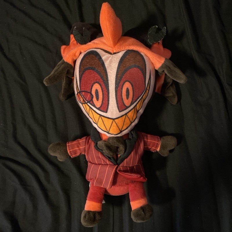 Shark Robot LLC Alastor Character Plush Toy, Animation Theme, Red/Black/Orange
