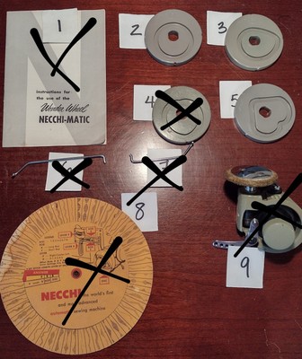 *U PICK* Necchi WONDER WHEEL DISK CAMS Parts Sewing Machine BU Mira