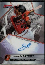 2025 Bowman's Best #B25-SMA Stiven Martinez Best of 2025 Autographs Refractors