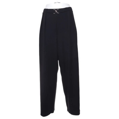 H&M, Palazzohose, Größe: L, Schwarz, Elasthan/Polyester, Einfarbig, Damen #BsK