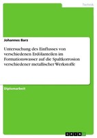 Untersuchung Des Einflusses Von Verschiedenen ErdöLanteilen Im Formationswasser