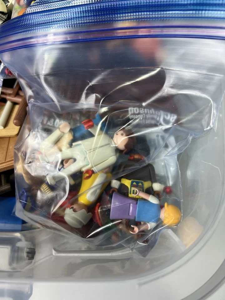 Playmobil Lot 10 lbs Figures Parts Accessories 1974 1st Gen Till Now Vehicles - Image 3 of 4