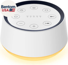 Brown Noise Sound Machine with 30 Soothing Sounds 12 Colors Night Light White No