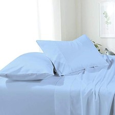 Premium California King Waterbed Sheets, 4 Piece Egyptian Cotton Attached She...