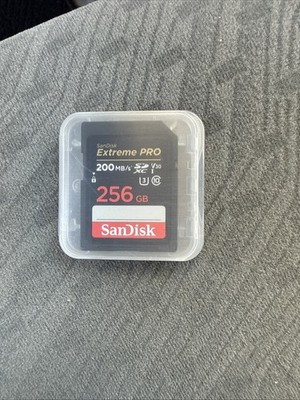 SanDisk Extreme PRO 256GB SDXC UHS-I V30 200MB/s Memory Card