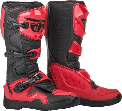 FLY RACING Maverik Stiefel rot/schwarz Gr. 45,5 Motocross Stiefel MX - Bild 1 von 2