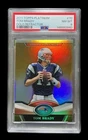 2011 topps platinum #70 tom brady; gold SP refractor PSA 8