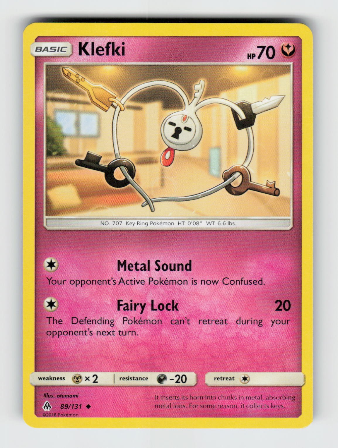 Klefki 89/131 - Pokemon - Forbidden Light - Uncommon - NM
