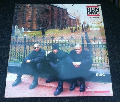 1993 RUN DMC DOWN WITH KING 12'' VINYL UK PROFILE RECORDS HIP HOP RAP NM