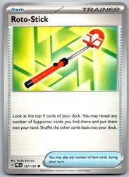 Roto-Stick 127/131 Prismatic Evolutions Common Trainer