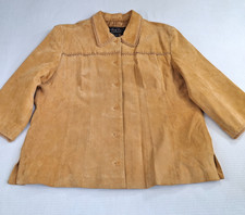 Vintage Terry Lewis Womens Leather Suede Jack...