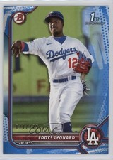 2022 Bowman Prospects Blue Pattern Border 71/125 Eddys Leonard #BP-57 19da