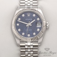 Rolex Medium Datejust 31 mm 178274 2010 Stahl Weissgold 750 Diamanten Automatik