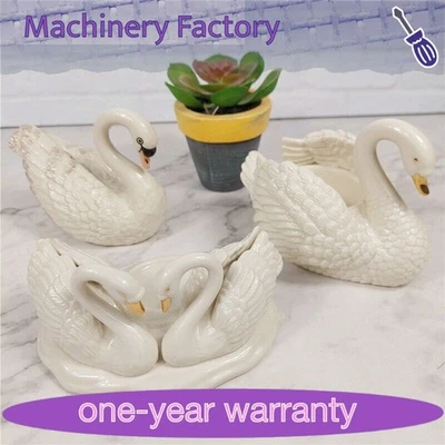 Lenox Swan Shape Candlestick Spice Bottle Collectible Ceramic Ornaments