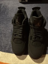 Nike Air Jordan 4 Retro GS Black Cat 2020 Sneakers Size 5Y/6.5W 408452 010