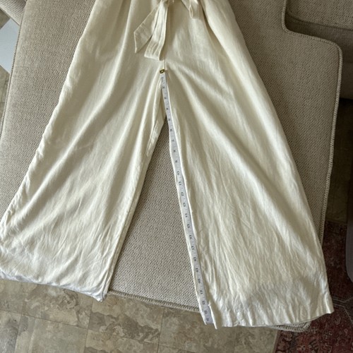 Loft Womens Ivory/Cream Sleeveless Belted Jumpsuit Size 10 NWT $89.99 - Imagen 10 de 11