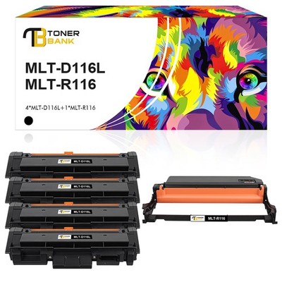 4 Toner+1 Trommel für Samsung MLT-D116L MLT-R116 Xpress M2835DW M2675 FN M2825ND