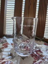 Heavy Kitchenware  Crystal Handless Pitcher