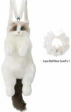 Cat Backpack Simulated Stuffed Realistic Animal Stuffed Bag Plush Backpack Toy