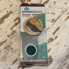 Spenco RX 3/4 Length Orthotic Arch Support Shoe Insoles Womens 3-4 Thin Sole NIB
