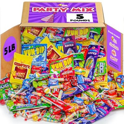 Bulk Candy 5 Pounds, Big Bulk Parade Candies, Individually Wrapped, Pinata Fille
