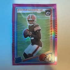 2025 Panini Donruss - Rated Rookie Shedeur Sanders #306 Optic  Pink Prizm 