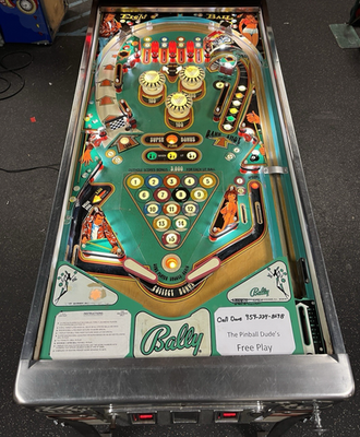 1977 BALLY EIGHT BALL 8 PINBALL MACHINE PROF TECHS PLAYS GREAT