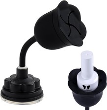 No Spill Nail Polish Holder Stand, Rotatable Flower Shape Bottle Holder with