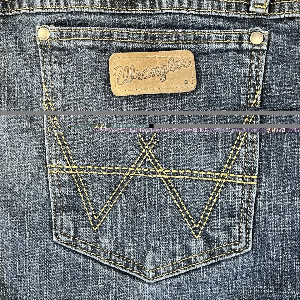 Wrangler Retro Slim Boot Stretch Mens 35x34 Jeans - Image 3 of 3
