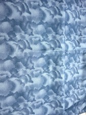 Debbie Mumm Vintage Blue Cloud Pattern Cotton Fabric by the Yard
