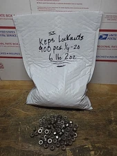 (900) 1/4-20 External Star Lock / Keps Locknuts...LOT OF 900..NEW..SEE PHOTOS 