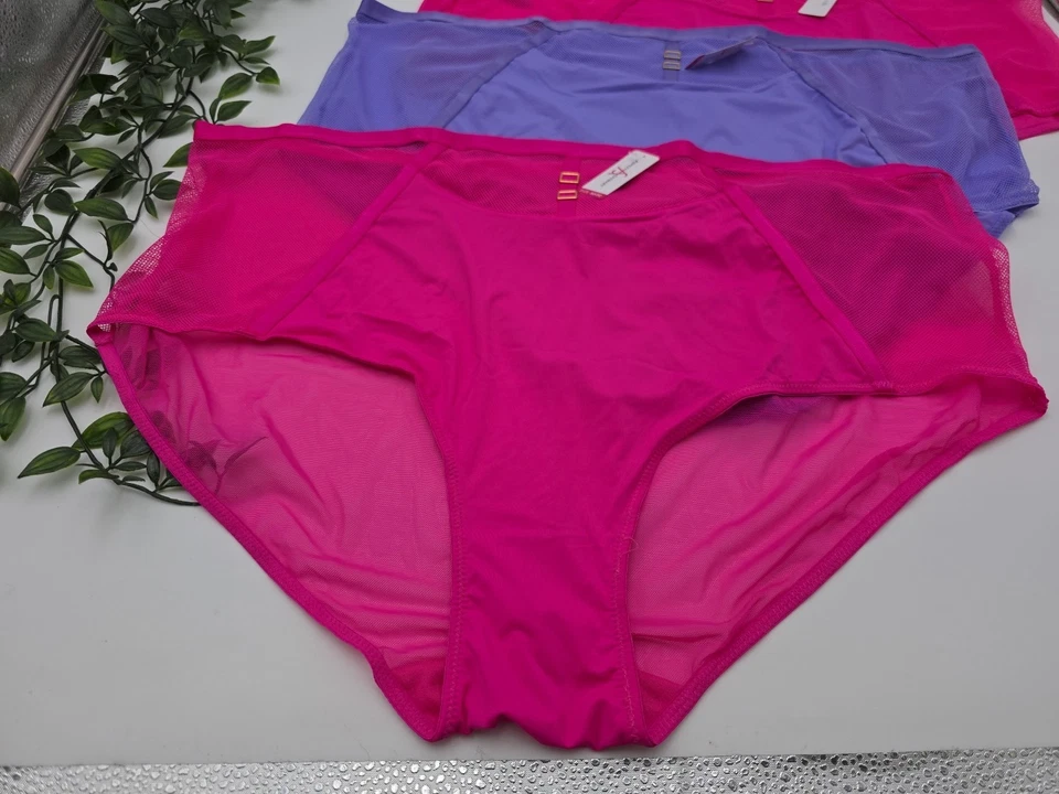 Bragas Ashley Stewart Plus 3pr nuevas con etiquetas talla 30/32 5X rosa intenso púrpura 💗 elásticas 017 Foto 2 de 4