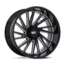 22x10 Moto Metal Mo811 Combat Gloss Black Milled Wheel 8x6.5 -18mm