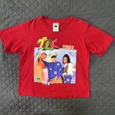Vintage Cross Colours Band T- Shirt S Graphic Print Hip Hop TLC '92 'YA DIG'