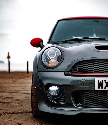 Mini R56 Front Headlight + Rear Tail Light Covers Piano Gloss Black x6Pcs - Picture 6 of 11