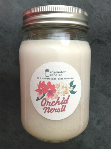 Single Wick Candles White Barn ~ Black Cherry Merlot & Edgewater Orchid Neroli - Picture 6 of 8