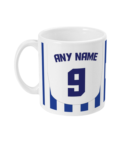 Personalised Brighton & Hove Mug 2023 2024 Home Kit Football Mug Albion Fan Mug - Picture 13 of 34