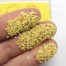 45 Gram Yellow Glass Crushed Chips Irregular Shape Nail Art Tips  Storage Box