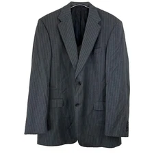 Loro Piana Daniel Cremieux Mens Blazer 42L Gray Striped Wool Jacket Coat