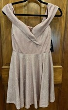 Lulus Glittery Dusty Pink Party Dress Size M 
