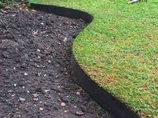 Flexible Garden Border Edging Strip Grass Lawn Black Outdoor H14cm Smartedge