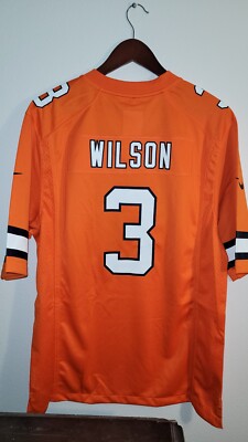 NIKE NFL DENVER BRONCOS RUSSELL WILSON ORANGE ALTERNATE MEN'S